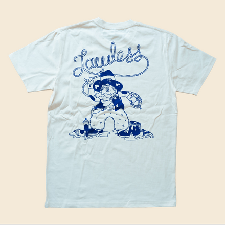 Bandit Short Sleeve Ecru T-Shirt by illwookie